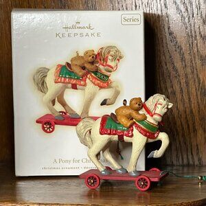 2009 Hallmark A Pony for Christmas Ornament